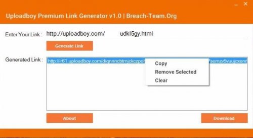 اطلاعات بیشتر در مورد "Uploadboy Premium Link Generator"